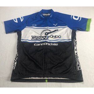 Taymory Cycling Jersey Full Zip Cannondale Star Events Gran Fondo USA Size Large